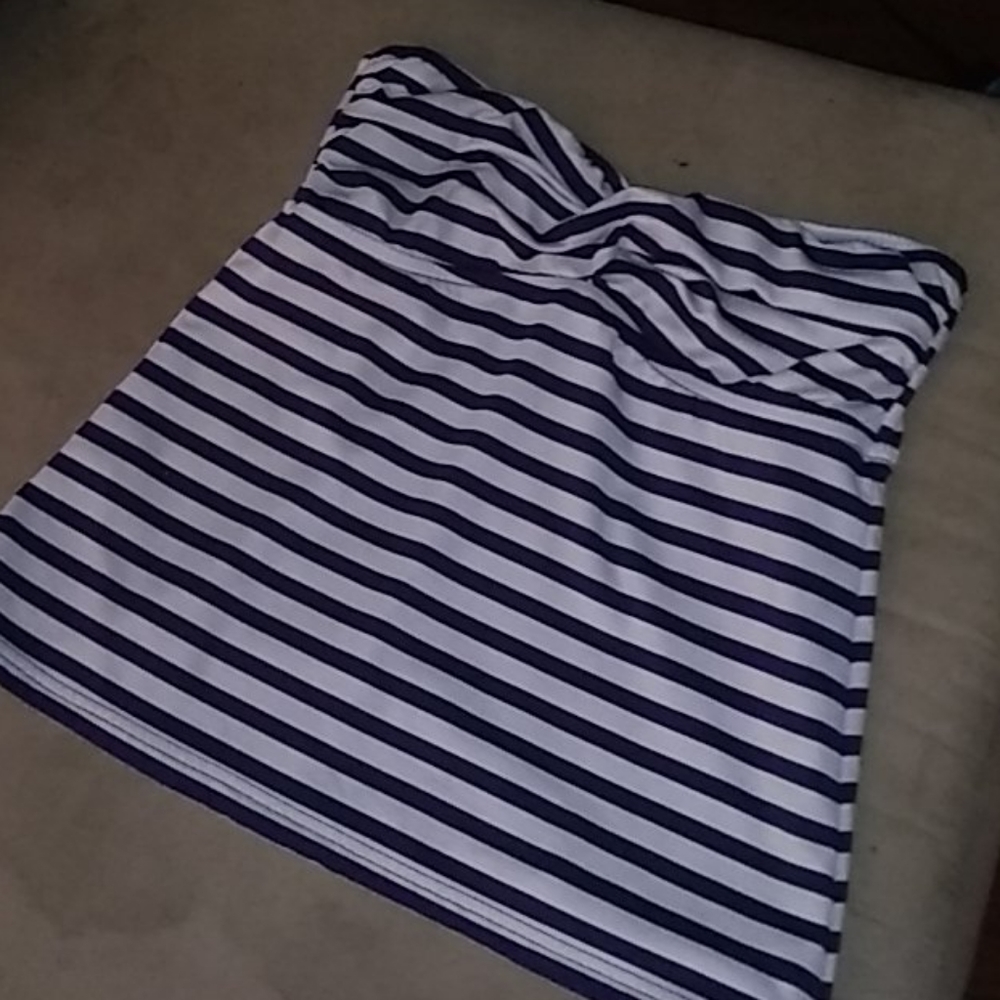 Striped Bathing Suit Top